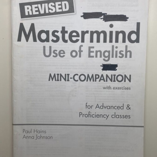 Mastermind Use of English used student book, vocabulary, teacher book