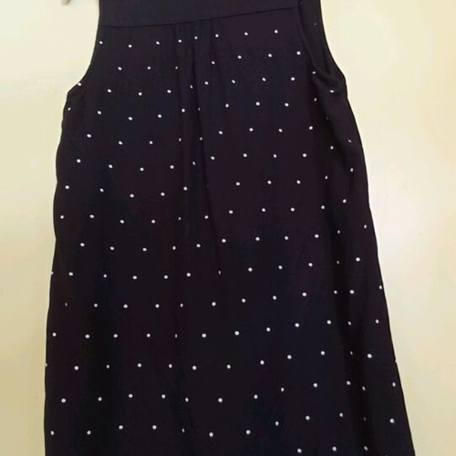 QS blouse dress like new, black and white, size S