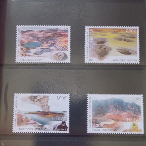 Volcanoes of Greece album new with FDC folder 2015