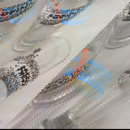 Автентични чаши "коккиномала" freddoccino комплект от 6 нови