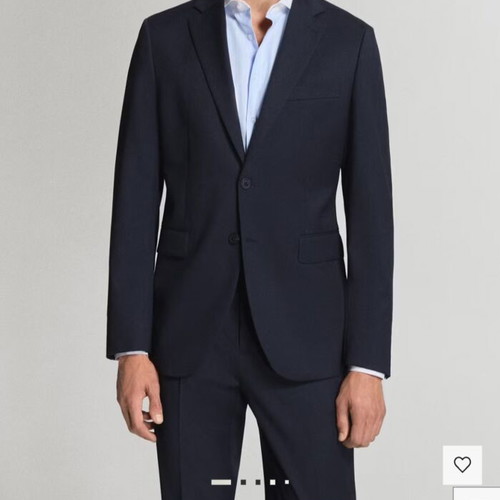 Wool jacket Mango like new, blue, small defect on shoulder