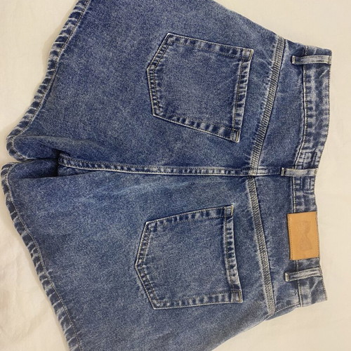 Madame Shoushou high-waisted jean shorts like new, size S, blue