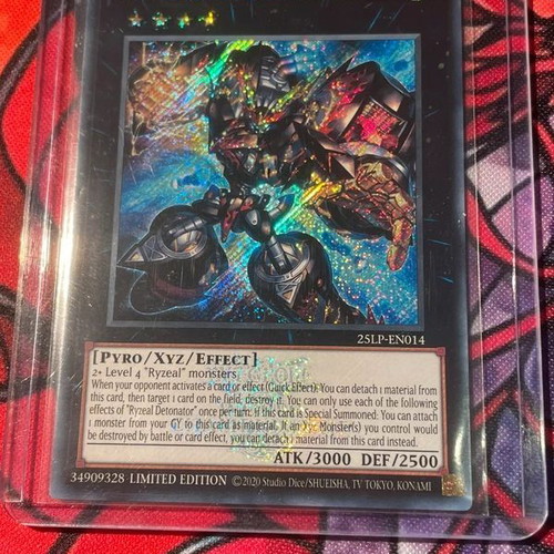 Ryzael Detonator Emblazoned SR new Yu-Gi-Oh! card 25LP-EN014