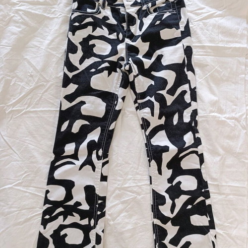 Marc Cain flared jeans with animal print, like new, size XS