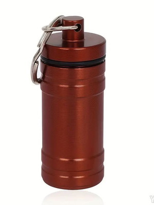 Keychain Barrel Case with Spoon New