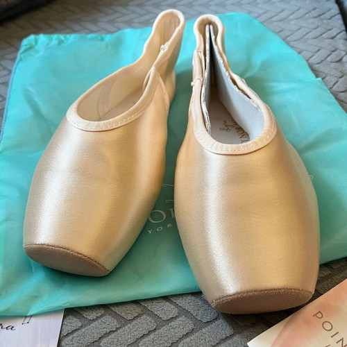 Gaynor Minden Pointe Shoes 9.5 Wide new with 4 boxes and feather shank SC-9.5W4FDH