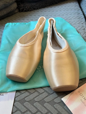 Gaynor Minden Pointe Shoes 9.5 Wide new with 4 boxes and feather shank SC-9.5W4FDH