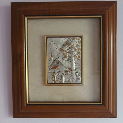 Lamberto Moroni silver artwork 999% used with certificate