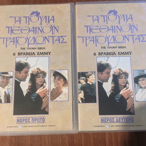 The Thorn Birds VHS set like new, parts one and two