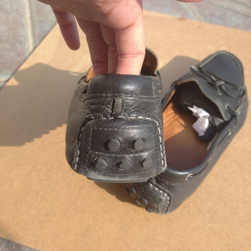 Clarks leather moccasins like new, size 43