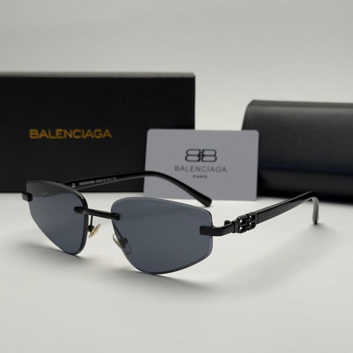Balenciaga Rimless BB Edition Black Cat Eye Women's Sunglasses new