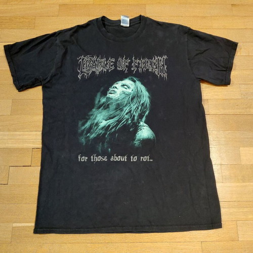 Cradle of Filth Shirt For Those About to Rot Extreme Metal Size M used