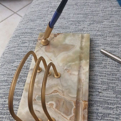 Αξεσουάρ γραφείου ονύχων με θήκες για σημειώσεις και στυλό, σαν καινούργιο