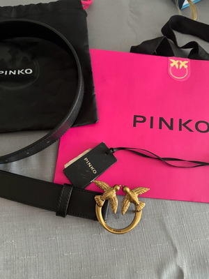 Ζώνη Pinko χρυσή καινούργια με θήκη και σακούλα