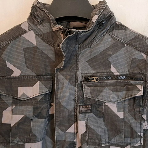 G-Star RAW Rovic Zip Overshirt L/S jacket camo grey like new, size L