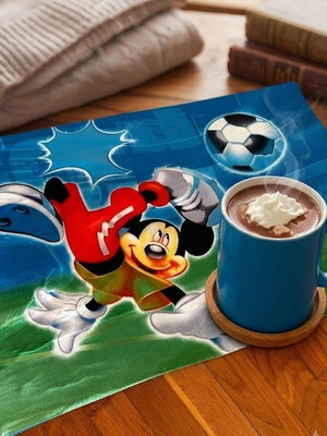 Mickey Mouse Kids Pillowcase 45x68 and Blue Ceramic Mug new