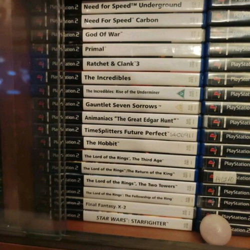 PlayStation 2 games used, collection