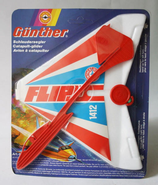 VINTAGE 80's GUNTHER FLIP 1412 ΑΕΡΟΠΛΑΝΑΚΙ ΣΑΪΤΑ W. GERMANY ΣΦΡΑΓΙΣΜΕΝΟ !