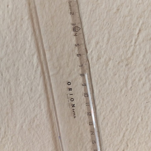 Orion ruler 50 cm used, plastic