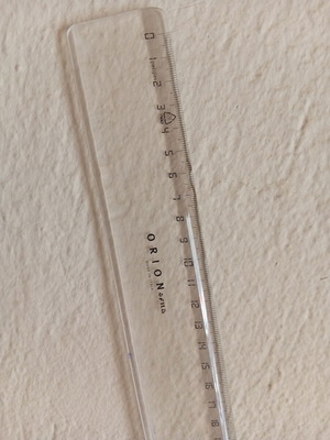 Orion ruler 50 cm used, plastic