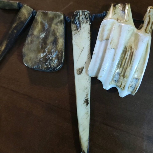 Collectible Argentine necklace like new made of bull bones