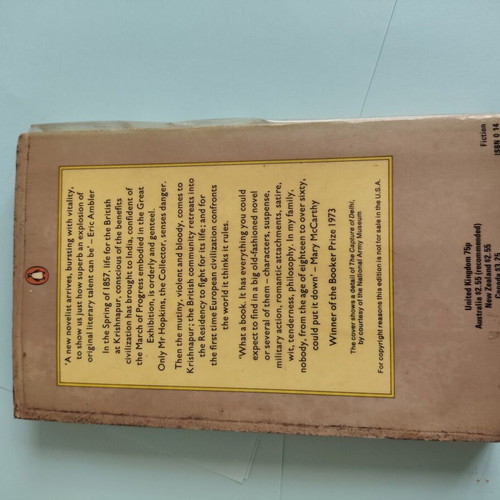 The Siege of Krishnapur by J.G. Farrell, vintage Penguin paperback 1975