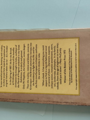 The Siege of Krishnapur by J.G. Farrell, vintage Penguin paperback 1975