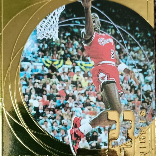 NBA Card Michael Jordan Game 2 1991 new, 22 kt gold