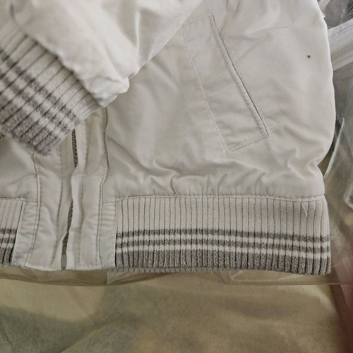 Children's jacket used, white for about 18 months