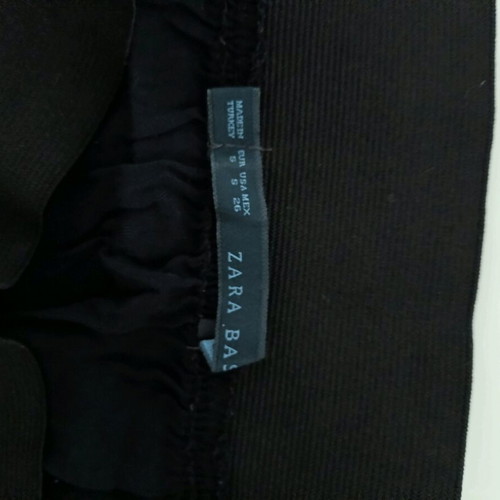 Zara A-line skirt used, black and grey, vintage