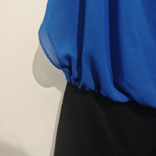 Two-tone summer dress size S like new, black and blue