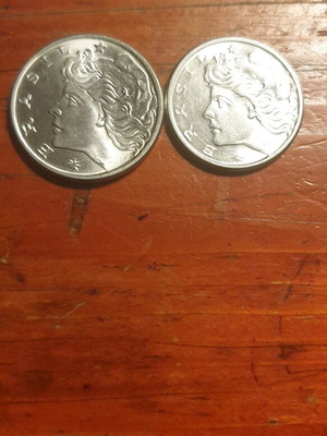 Νόμισμα 10 και 20 centavos Brasil μεταχειρισμένα 1974 & 1977