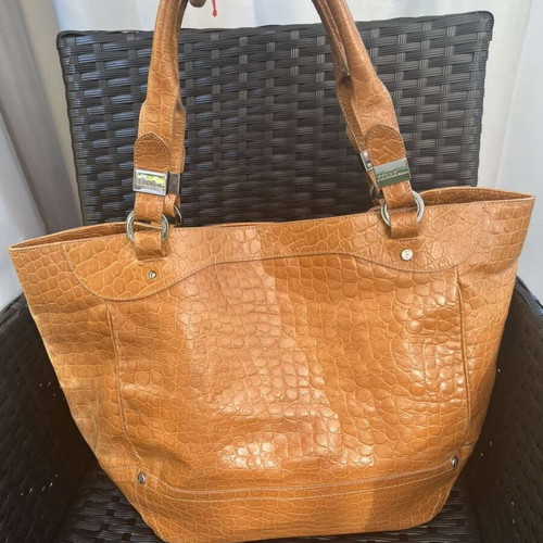 Ferre Vintage handbag used, calf leather, 50x34x16 cm