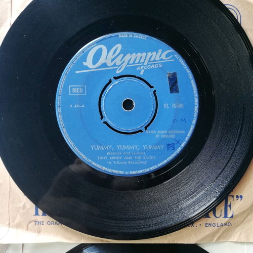 Pop singles used, pack of 6, 45 rpm