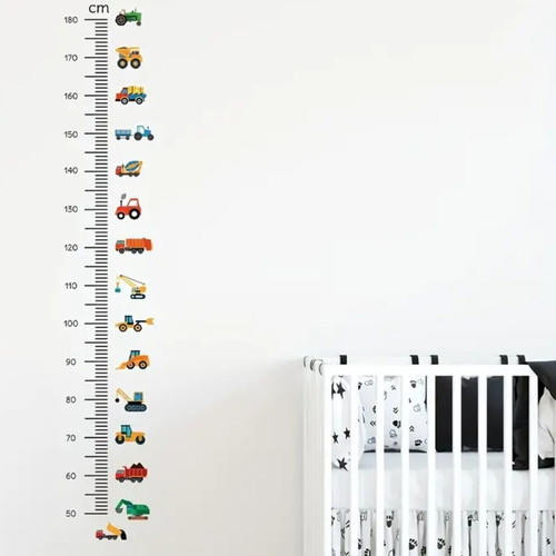 Growth height measurement wall sticker for kids, two designs