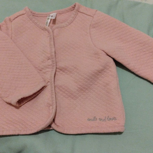 Baby jacket 9 months used, pink