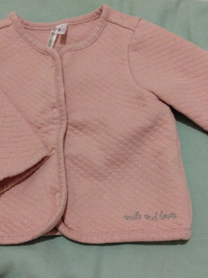 Baby jacket 9 months used, pink