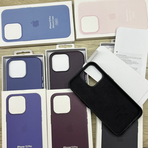 Apple Leather and Silicone Cases for iPhone 13 Pro MagSafe new