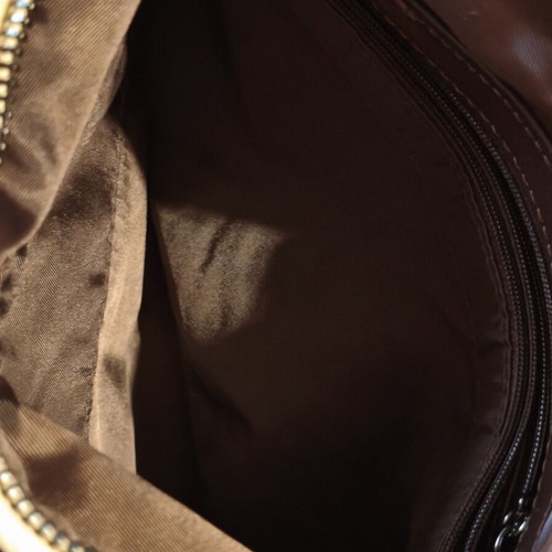 Large shoulder bag like new, beige with woven texture