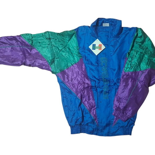 Vintage multicolor windbreaker athletic tracksuit kids 80s new