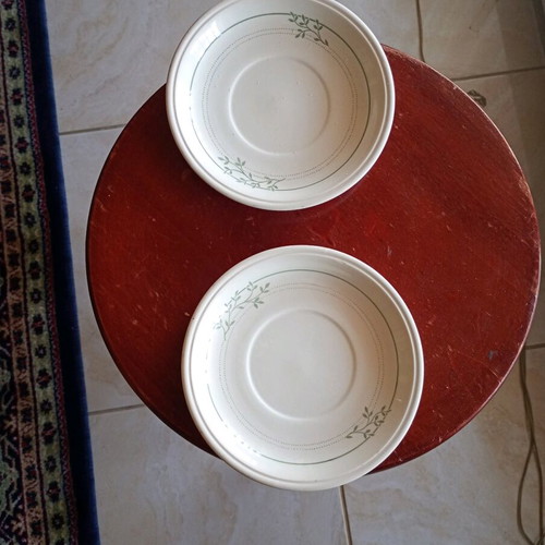 Biltons England coffee saucers used, vintage pack of two
