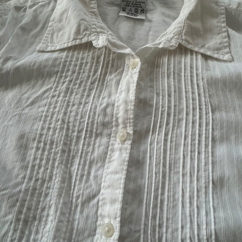 TOMMY HILFIGER, No M, white, long sleeve, used, women's.