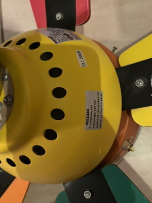 Primo multicolor fan used, very good condition