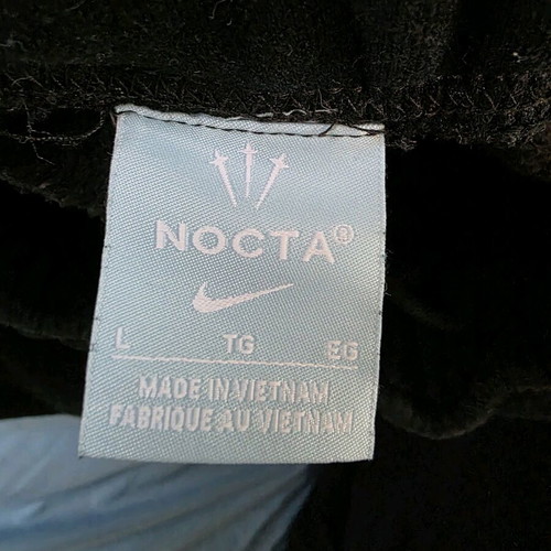 Nike Nocta 2020 used black sweatpants with yellow details, size L