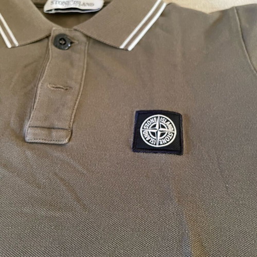 Stone Island kids polo shirt like new, khaki, size 128 cm