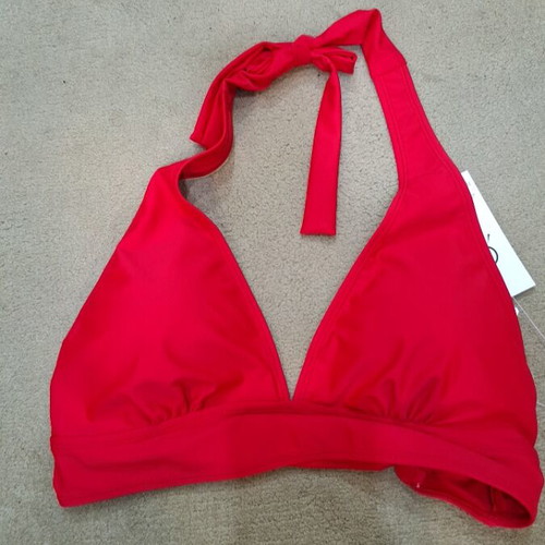 4F Women's Swimwear Top XL Red new with UV protection
