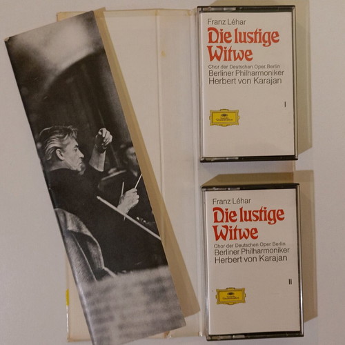 Κασέτες Die Lustige Witwe - Franz Lehar μεταχειρισμένες, σετ 2 τεμαχίων