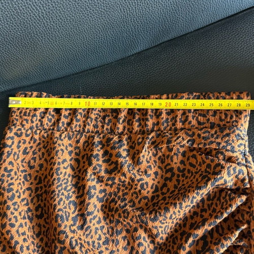 Mini skirt Zara used, brown and orange, size XXS