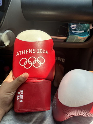 Green Hill collectible boxing gloves Athens 2004 Olympics