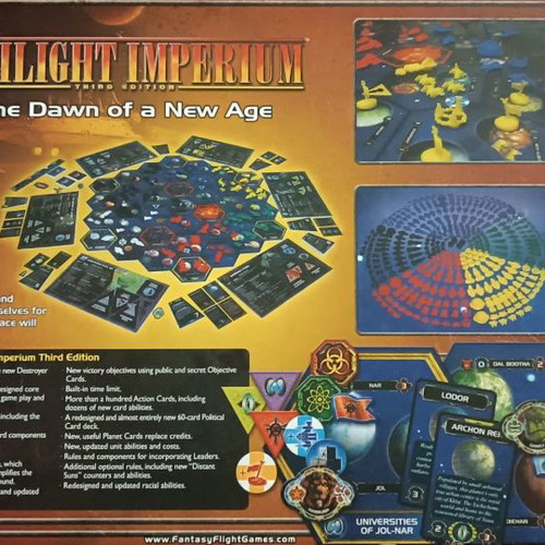 Twilight Imperium 3rd Edition board game used, for parts